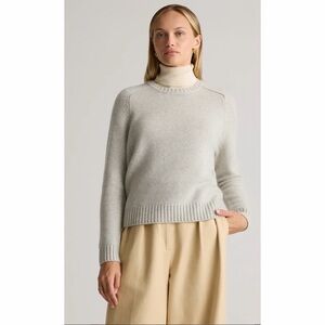 EUC Quince Luxe Baby Cashmere Sweater in Gray, XS